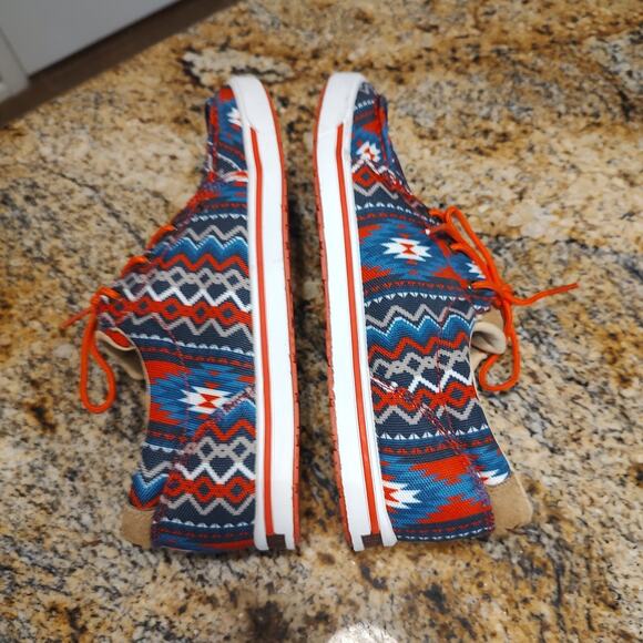Twisted X Hooey Loper Aztec Red Multi-Color Shoes WHYC026 Women's Sz 8.5M - Picture 7 of 13